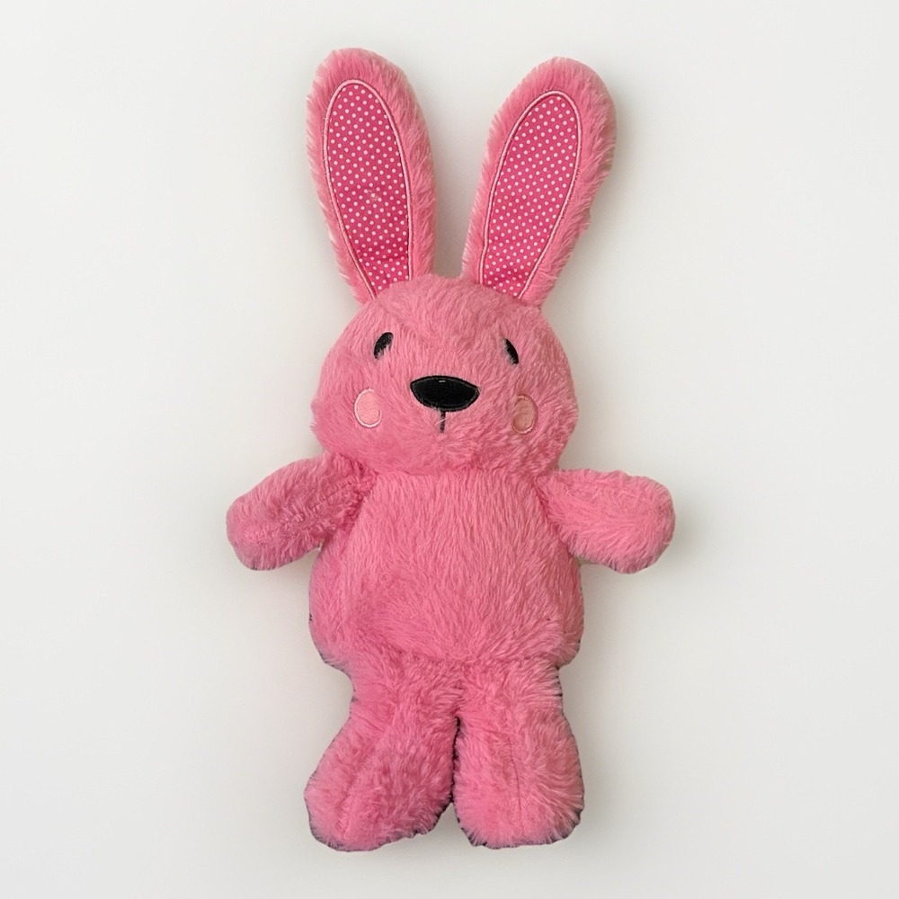 Pink Polka Dot Bunny Rabbit Plush Stuffed Animal 2023 Make Believe Ideas 15"